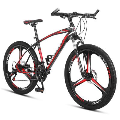 China Steel B001 Mountain racing bike cycle carbon steel frame mountain mtb bicycle 24/26 inch montanosa for low price student speed cykl for sale