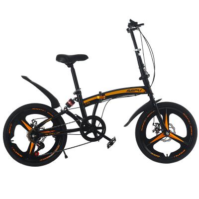 China Steel B002 20 inch downhill bisiklet 21 speed carbon fiber folding mountain fat full suspension bike bicycle banian folding bike for sale