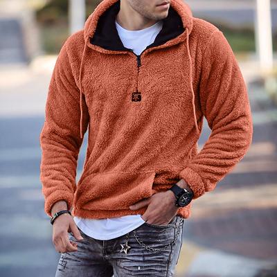 China European and American Men's Long Sleeve Solid Color Sports Patchwork Hoodie Waterproof Casual Sweater for sale