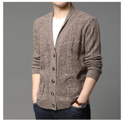 China Anti-wrinkle new production spring casual knitted cardigan men's sweater plus size men's sweaters for sale