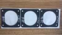 China 5.0mm testte het Dikke Zwarte Silicone Rubberstootkussen ASTM Vijf Gaten Automobielverbindingen Te koop