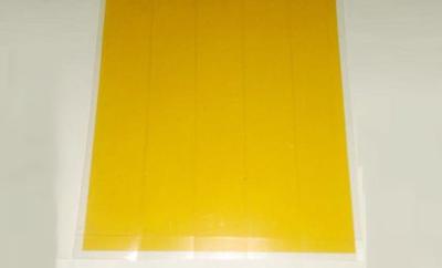 China dustless 0.05mm Anti Static Adhesive Film Yellow acrylic silicon Glue for sale