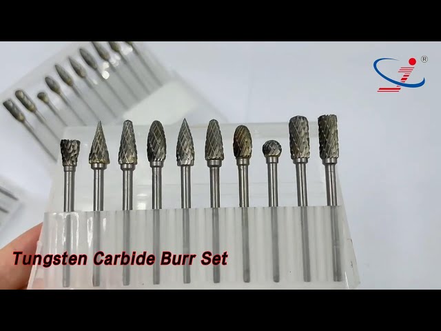 Solid Tungsten Carbide Burr Set Rotary Full Size High Hardness