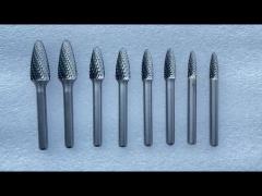 Standard Cut 1 4 6mm shank coating carbide burr bits for aluminum