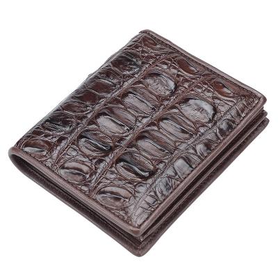 China Luxurious Leather Crocodile Custom Purse Fashion Wallet Cover Design High Capacity Purse Wallets For Men for sale