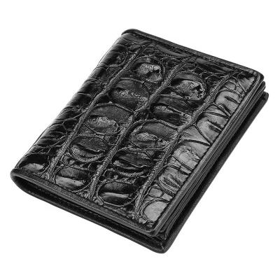 China High Capacity Crocodile Men's Wallet Leather Wallet Genuine Leather Wallet Card Holder for sale