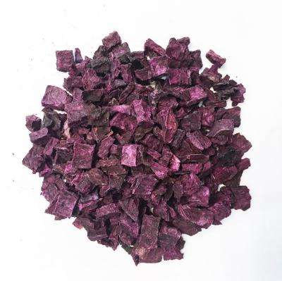 China Hot Sale Dried Dried Dehydrated Sweet Potato Cubes Purple Powder No Sugar for sale