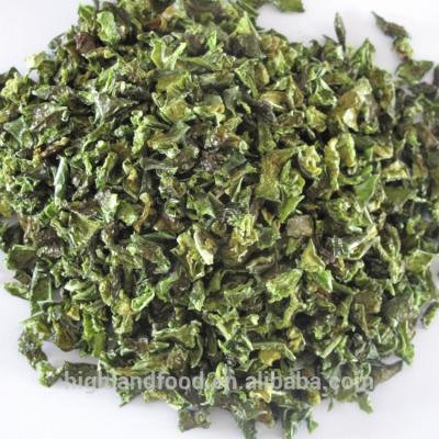 China Good Quality Dry Dehydrated Green Paprika for sale