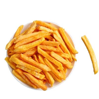 China Low Temperature Dry Vacuum Fried VF Fruits Dried Yellow Red Potato Strips Crispy Healthy Snacks for sale