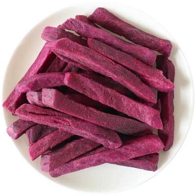 China Low Temperature Dry Vacuum Fried VF Fruits Dried Purple Crunchy Sweet Potato Delicious Snacks for sale