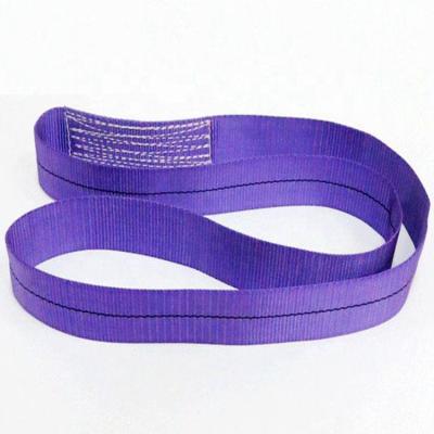 China Factory Wholesale Polyester Heavy Duty Flat Durable Webbing Endless Sling 100% Polyester For Lifting for sale