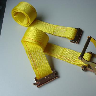 China Professional China Factory 2 Inch Polyester Ratchet Tie Down Cargo Lashing Logistics Straps for sale