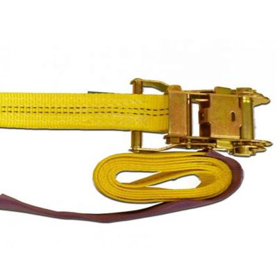 China Heavy Duty Durable Flexible Polyester China Manufacture Cargo Car Lashing Ratchet Tie Down Strap for sale