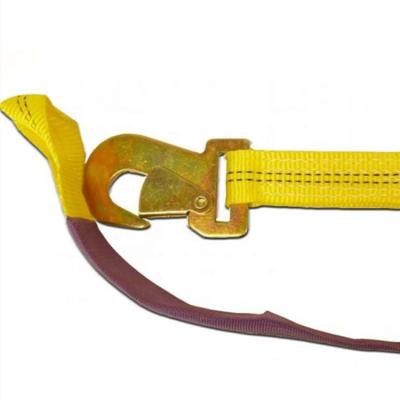 China Polyester Factory Direct Custom Heavy Duty Cargo Truck Lashing Polyester Ratchet Tie Down Strap for sale