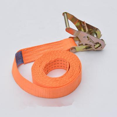 China Professional Polyester Factory Durable Cargo Lashing Endless 100% Polyester 3m Ratchet Straps for sale