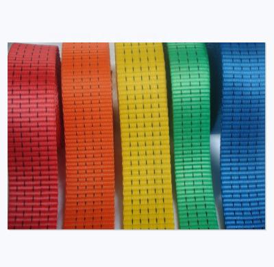 China Shaoxing Factory High Tenacity Polyester EN12195-2 Safety Cargo Sling Harness Strap Supplier for sale