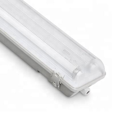 China Single warehouse 1x18 600mm T8 tube batten light fitting waterproof IP65 led tube lighting fluorescent lamp for sale