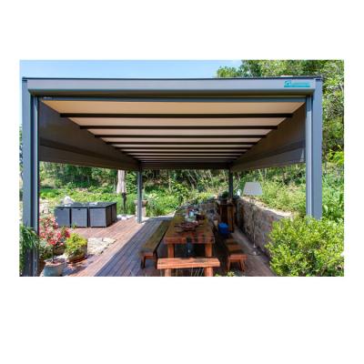 China PVC Customs Built Cassette Patio Cover Rainproof Tent Balcony Patio Cover for sale