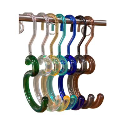 China Luxury Acrylic Hanging Hook Household Towel Hook Multifunctional Originality Hook Hat Shoe Scarf Towel Helmet Stable Hanger for sale