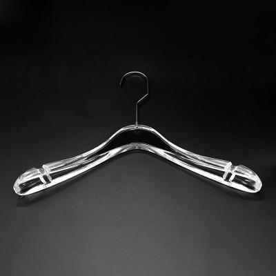 China Behind The Doors/On Walls Yijiasheng New Arrival Women's Hangers High End Clear Bridal Dress Hanger Around The Main Acrylic Hanger for sale