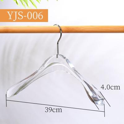 China Modern and minimalist boutique acrylic plastic hangers acrylic hanger ring quality clearly for sale