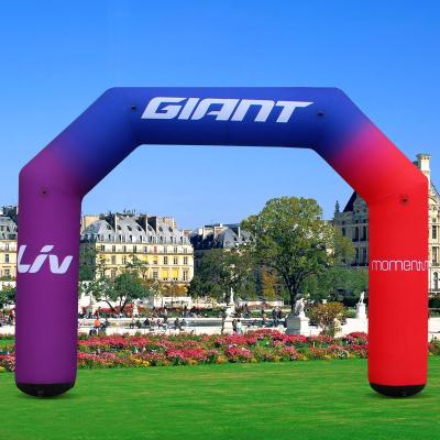 China 210D nylon or PVC tarpaulin custom printing large large arch arch racing door huge cheap inflatable arch exhibition decorative arch door for shop sport for sale