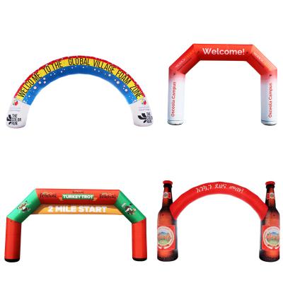 China 210D Nylon Or PVC Tarpaulin 3m 4m 5m 6m 7m Inflatable Arch Equipment Advertising Players 8m Sport Arch Birthday Arch for sale