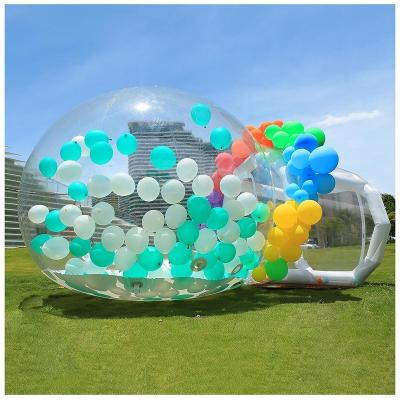 China Funny Inflatable Clear Bubble Tent Commercial Kids Party Balloons Fun House Clear Inflatable Crystal Igloo Dome Bubble Bouncer for sale