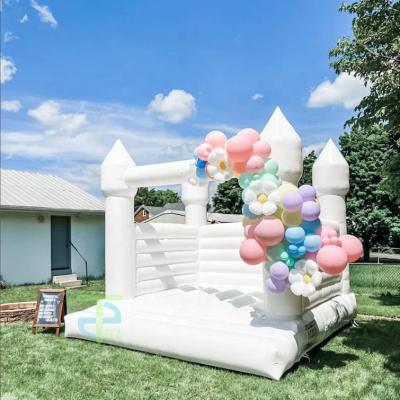 China PVC Cheap sale 13x13ft wedding white bounce house Inflatable Bouncer for Sale Bag Custom Party Set Castle Birthday OEM for sale