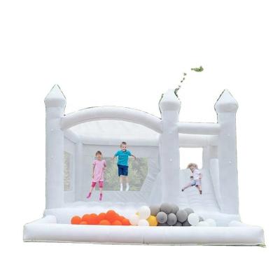 China PVC Wholesale Inflatable Bounce House with Blower Slide Ball Pit Pool Large Jumper Bouncy Castle for Party Wedding Event Ki for sale