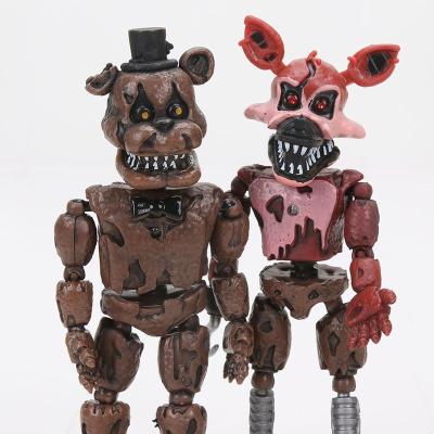 China Eco-Friendly LDD 100060 Action Numbers Five Nights At Freddy Anime Action Doll Bonnie Foxy Freddy's Nightmare Edition PVC Model for sale