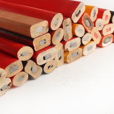 China Square Pencils Bright Custom Carpenter's Pencil HWA 101106 Builder Timber Woodworking Marking Tool Red for sale