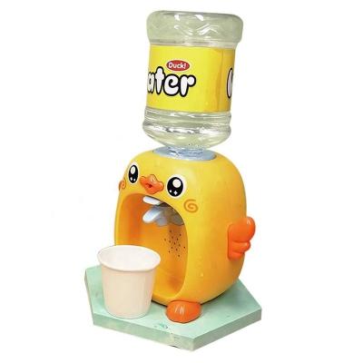 China HWA 101128 Children's Role Play Simulation Household Appliances Toy Dispenser Machine Mini Water Dispenser Plastic Toy for sale