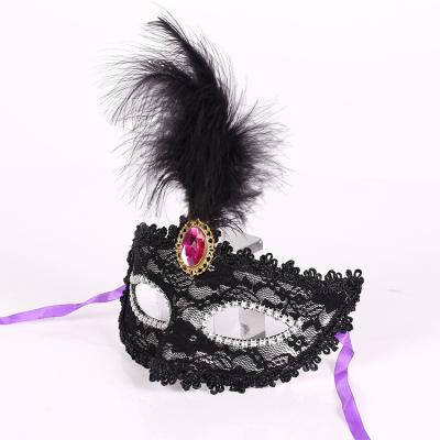 China PVC LDD 100443 Carnival Prom Costume Party Supplies Half Venetian Masquerade Maskss Mardi Gras Retro Maskss Costume for sale