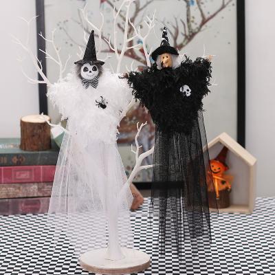 China The Cloth LDD 100128 Halloween Decorations Ghost Festival Witch Doll Tree Top Star Halloween Home Decor Desktop Dolls for sale