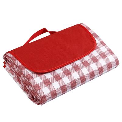 China Reversible Custom Large Waterproof Blanket Modern Waterproof Mat and Portable Washable Blanket Machine Blanket Outdoor Picnic Mats for sale