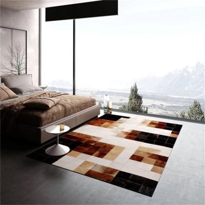 China Reversible Hair On Handwork Blanket Cowhide Rug Dimensions Patchwork Custom Blanket Genuine Lovely Blanket Design for sale