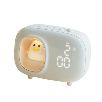 China Antique Electronic Portable Smart Day Calendar Home Desk Decor Home Light Sleep Control Digital Style Hand Alarm Clock for sale