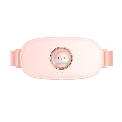 China All USB Hot Electric Warm Portable Womb Heater Uterus Heater Pain Relief Vibration Heating Therapy Passionate Support Belt for sale