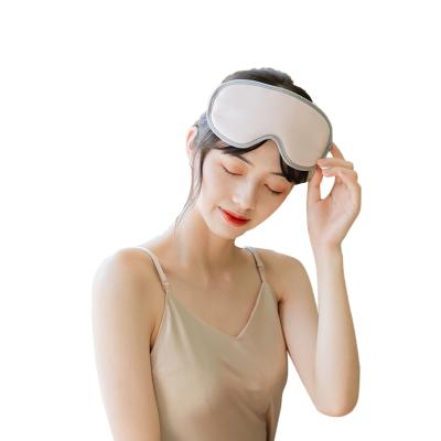 China EYE Two Colors Fiber Rechargeable Eye Mask Leather Hot Usb Heating Heated Eye Mask for sale