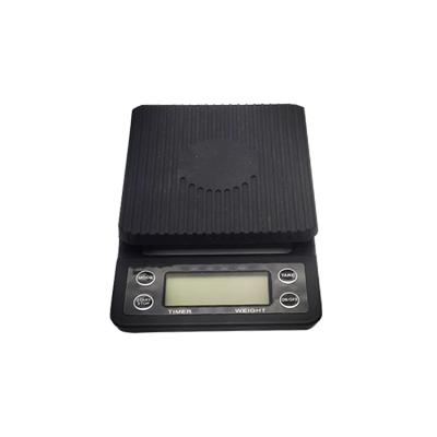 China WITH LID 2020 New Digital 3kg Coffee Scale With Timer Kitchen Scale Food Scale Black LED AAA Power Battery Unit Color Feature Weight Type for sale