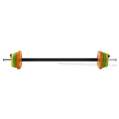 China Hot Selling Dumbbell and Barbell Universal 20 Kg Weight Adjustable Barbell Set for Aerobic Training for sale