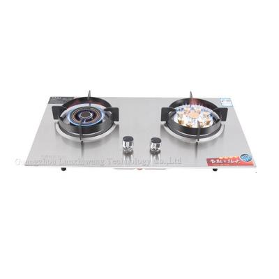 China Car Wholesale Reasonably Priced 2 Burners Stainless + Glass Gas Stove for sale