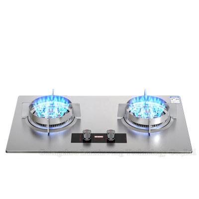 China Portable Car Stainless + Tempered Glass with Built-in Tabletop Timer/Gas Stove Function 2 Burners for sale