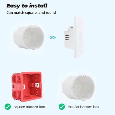 China 86 BAND EU/UK Standard WiFi Smart Home ABS TWO Google Life Google Home Wifi Wall Touch Switch LightTouch Standard Switch for sale