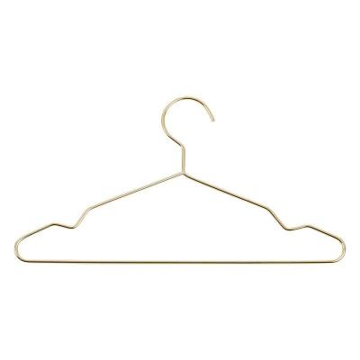 China Morden 40cm Metal Wire Metal Luxury Non Slip Hangers Gold Luxury Non Slip Hangers for sale