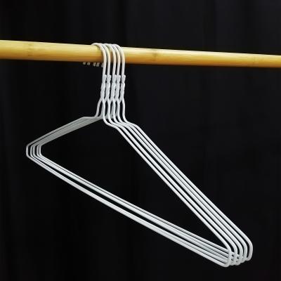 China Strong Non Slip PVC Iron Coat Hanger Wire PVC Metal Laundry Coating Hanger for sale