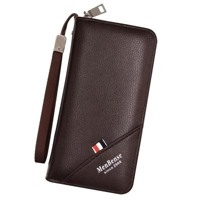 China Hot Selling Waterproof Business Men's Long Style Leather Wallet For Business Men for sale