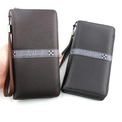 China Waterproof Casual Design Male Wallet Card Zipper Long Clutch For Man Purse for sale