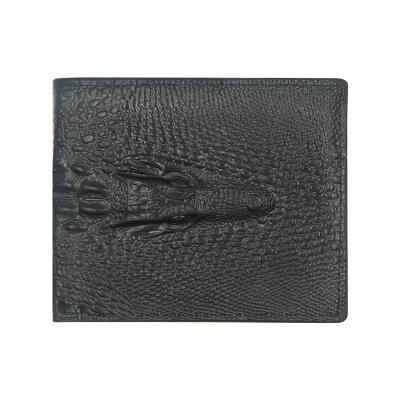 China Designer PU Leather Crocodile Pattern Men Shorts Phone Purse Card Waterproof Leather Wallets for sale